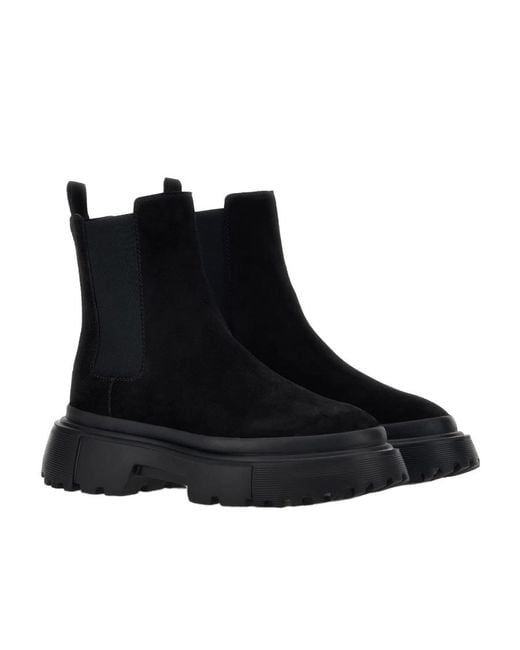 Hogan Black Ankle Boots