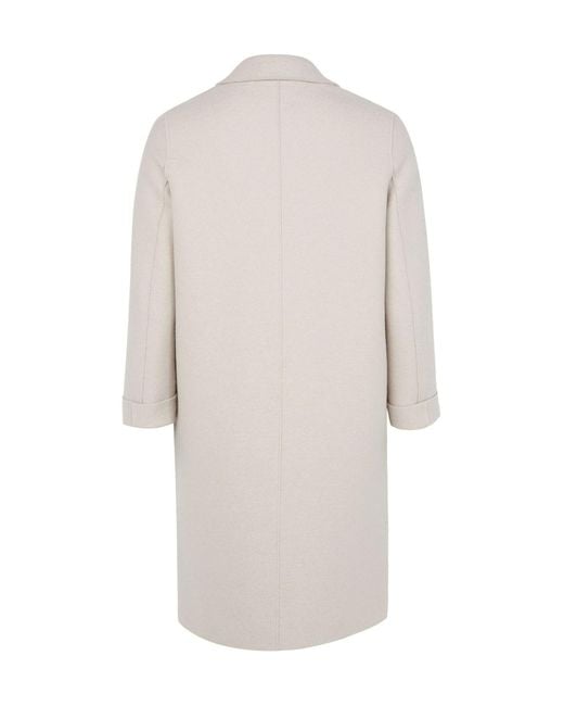 Harris Wharf London Natural Long Sleeve Coat