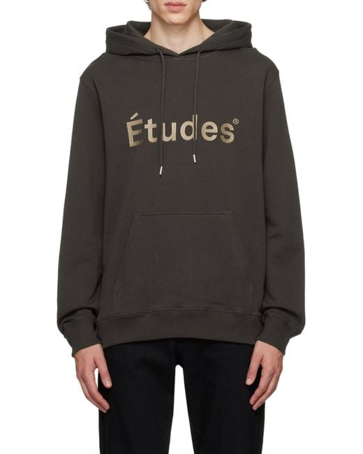 Etudes Studio Black Klein Tudes Organic Cotton Hoodie for men
