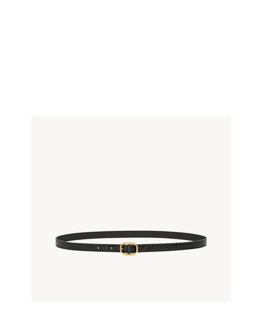 Saint Laurent White Frame Thin Belt