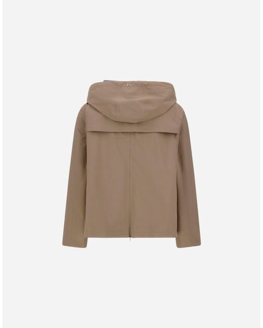 Herno Brown Long-Sleeved Casual Jacket