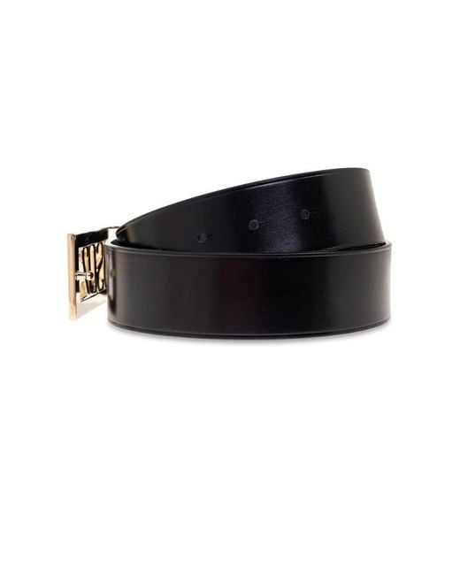 DSquared² White Logo Plaque Buckle Belt for men