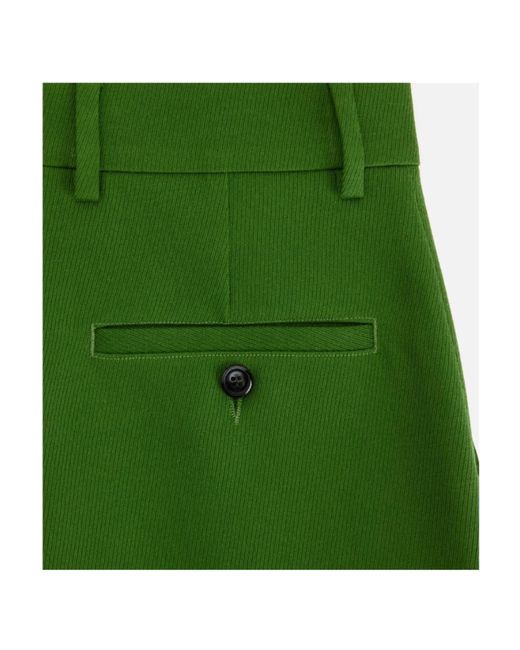 AMI Green Tapered Leg Trousers
