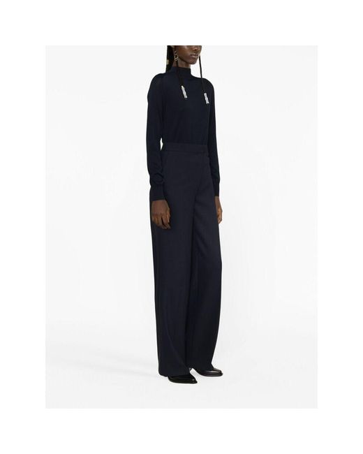 The Row Blue Logo Casual Pants
