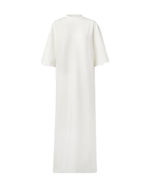 Wardrobe NYC White Round Neck Short Sleeve Dress