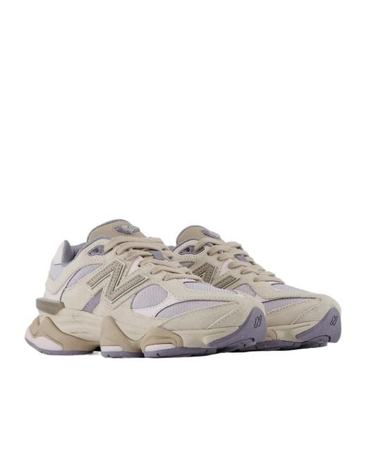 New Balance Gray 9060 Mesh-Panel Sneakers for men