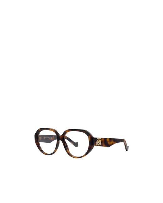 Loewe White Oval Frame Glasses
