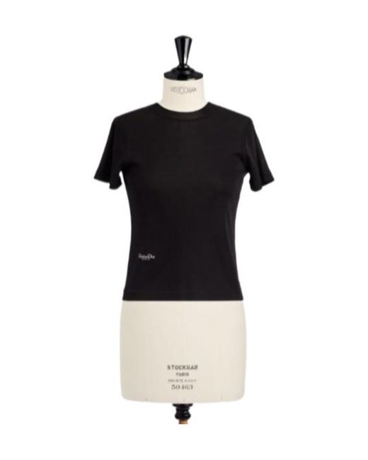 Dior Black Short-Sleeved Sweater