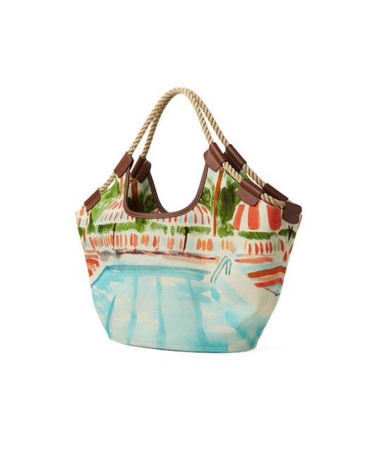 Loro Piana Green Gioia Shopper
