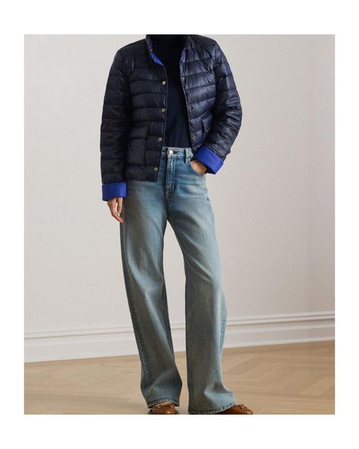 Ralph Lauren Blue Stand-Up Collar Down Jacket