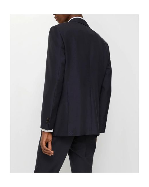 Burberry Blue Single-Breasted Tailored Jacket for men