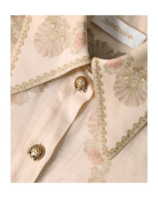 Zimmermann Natural Rebellion Marine Mini Dress