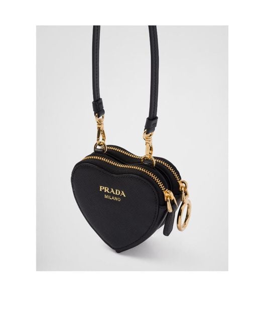 Prada Black Saffiano Leather Mini Pouch