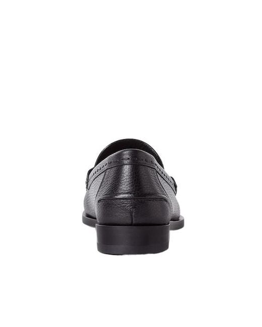 Fendi Black Ff Plaque Slip-On Loafers for men