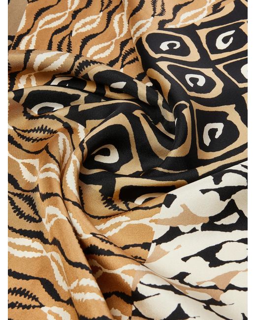 Max Mara Multicolor Carre Pattern-Printed Scarf