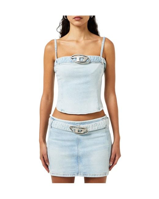 DIESEL Blue Denim Vest