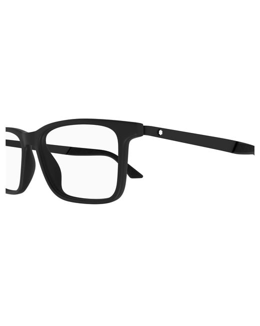 Montblanc White Eyewear Square Frame Glasses for men