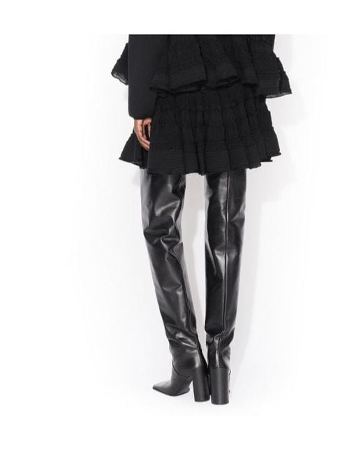 Alaïa Black Wool Crinoline Skirt