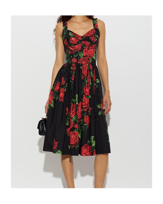 Dolce & Gabbana Red Sleeveless Dress