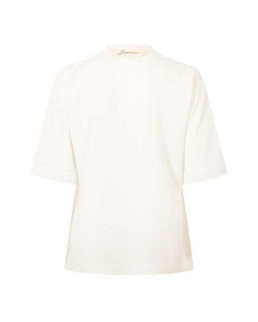Jacquemus White Comfy Loose T-Shirt