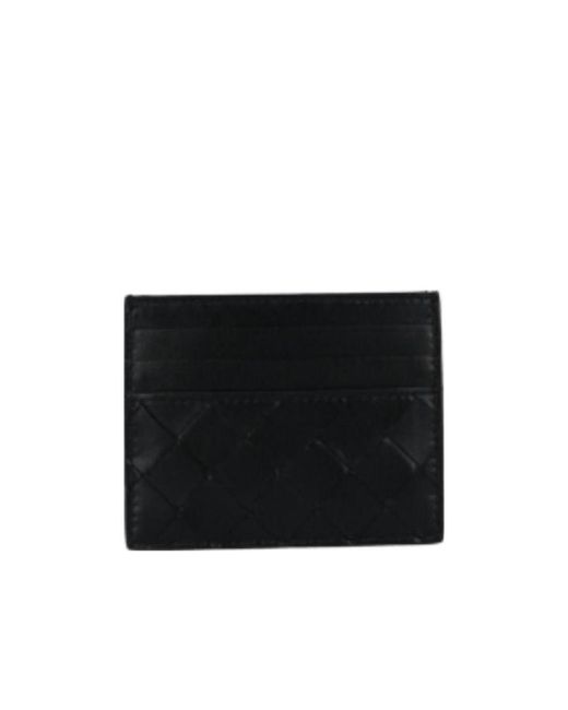 Bottega Veneta Black Intrecciato Cardholder