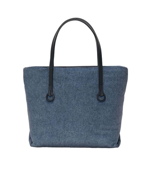 J.W. Anderson Blue Jw Anderson Puffy Anchor Small Tote Bag