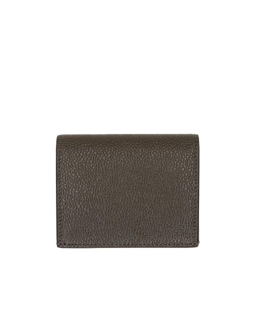 Thom Browne Gray 4-Bar Striped Bi-Fold Cardholder for men