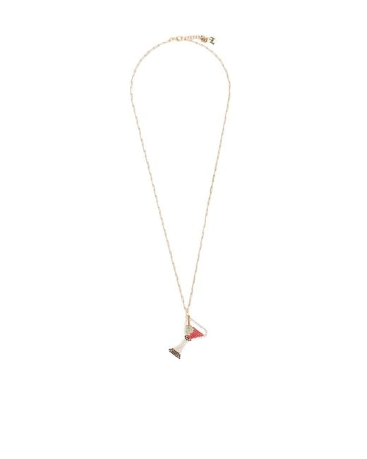Rosantica White Cocktail-Charm Necklace