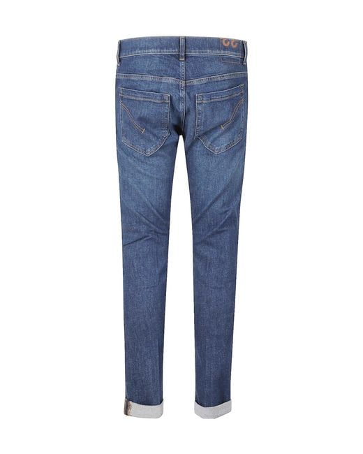 Dondup Blue Belt-Loop Jeans for men