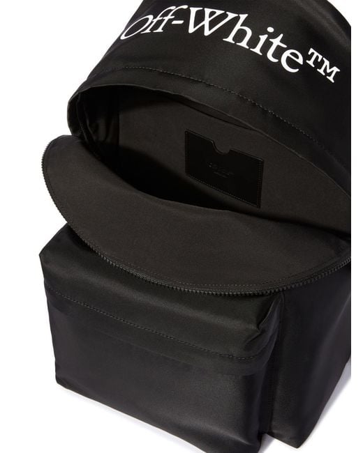 Off-White c/o Virgil Abloh Black Heritage Logo Printed Backpack for men