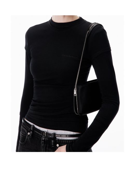 Alexander Wang Black Long-Sleeve T-Shirt