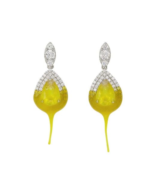 OTTOLINGER Yellow Dipped Diamond Earrings