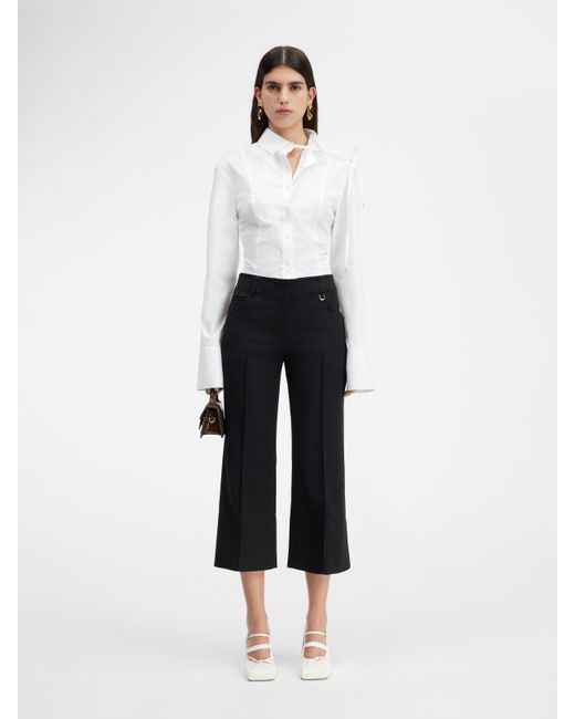 Jacquemus Black Wide Leg Trousers