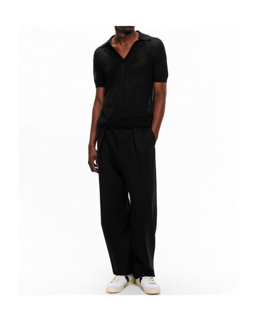 Tom Ford Black Short-Sleeve Knit Top for men