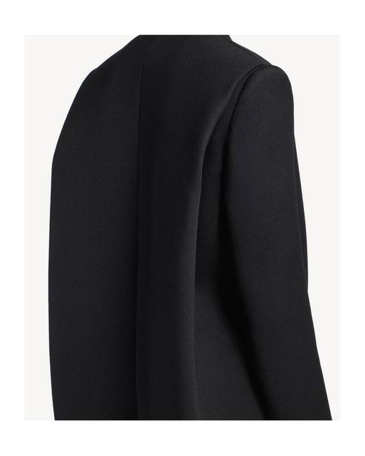 Balenciaga Black Wool Long Trench Coat