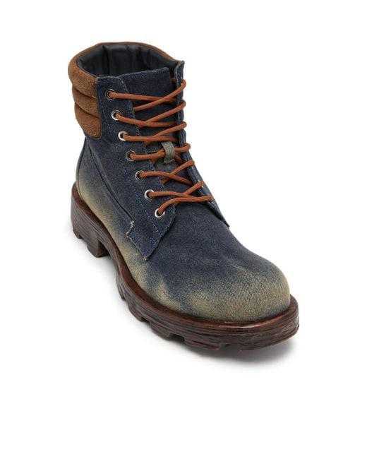 DIESEL Black D-Hammer Hiking Boots for men