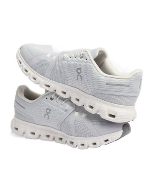 On Shoes White Laceup Thicksoled Sneakers for men