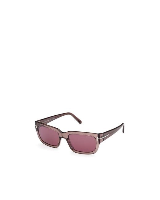 Tom Ford Pink Sunglasses With Rectangular Frames for men