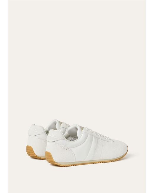Loro Piana White Fast Walk Sneakers