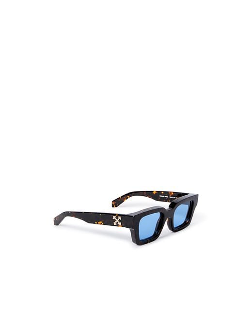 Off-White c/o Virgil Abloh Blue Full-Frame Sunglasses for men