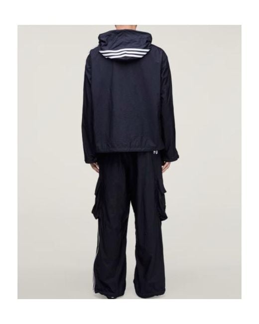 Y-3 Blue Wired 3-Stripe Track Jacket for men