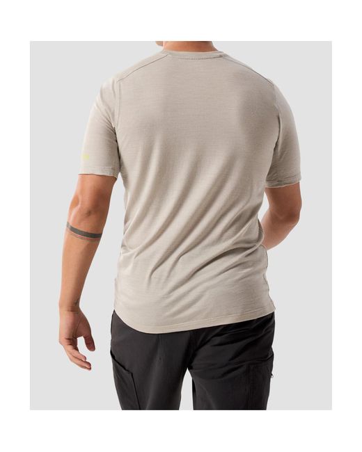 Arc'teryx Gray Ionia Merino Wool Logo Shirt Ss for men