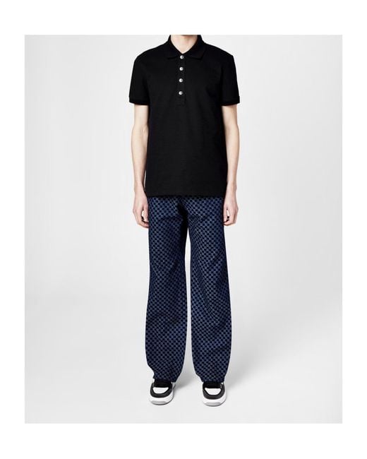 Balmain Black Mono Polo Sn00 for men