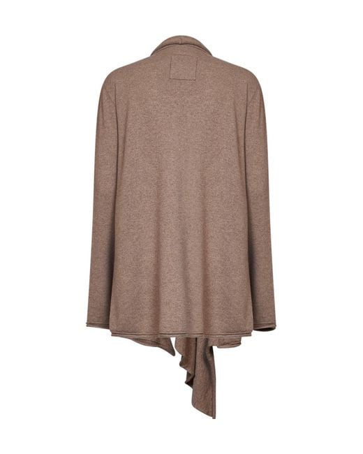 Uma Wang Brown Long-Sleeve Knit Cardigan