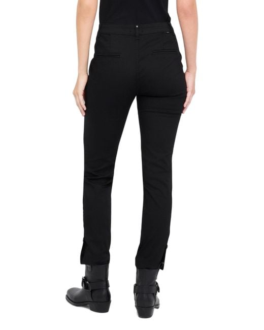 Liu Jo Black Zip And Button Closure Trousers