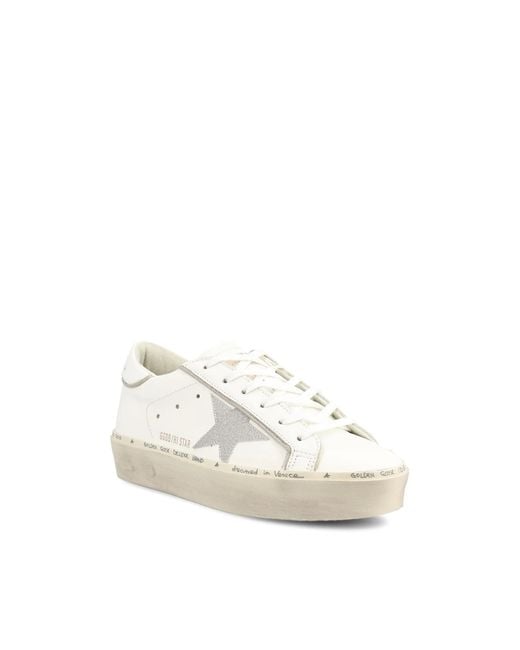 Golden Goose Deluxe Brand White Hi Star Lace-Up Sneakers