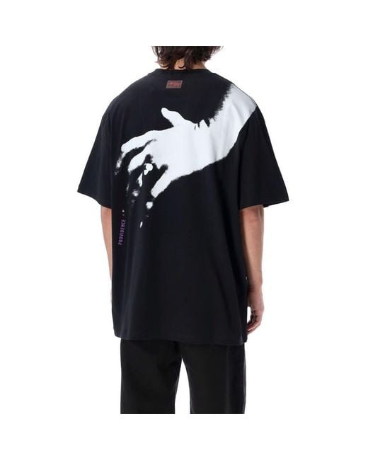 Raf Simons Black Graphic-Print T-Shirt for men