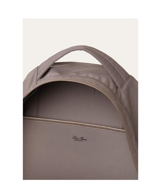 Loro Piana Brown Pioneer Backpack Medium for men