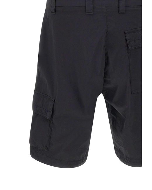 C P Company Blue Lens Pocket Cargo Shorts for men