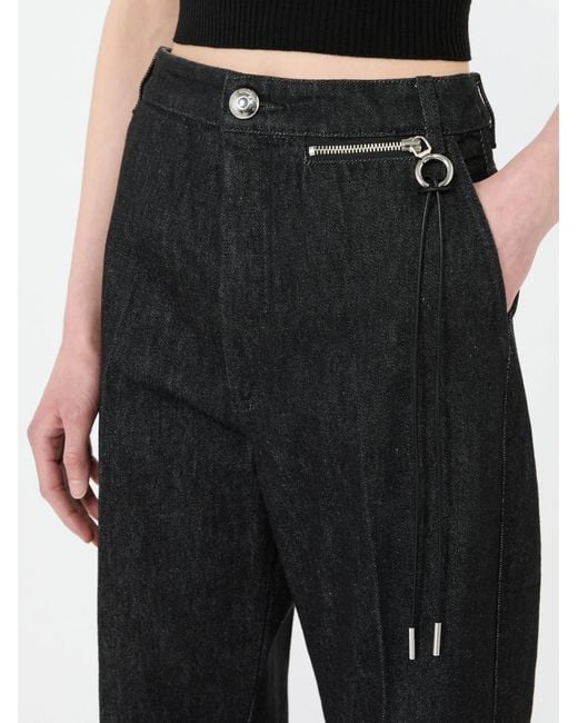 Sportmax Black Spdmanico Flared Jeans